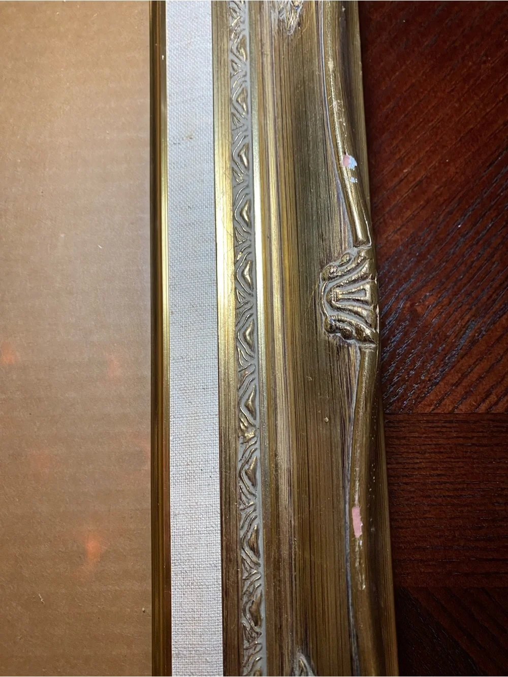 Gold Ornate Victorian style Picture Frame - comes with Matt and glass 11x14